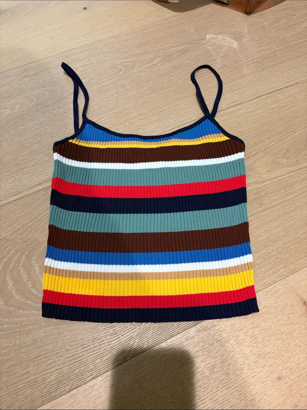 NWOT Staud Soleil Tank in Market Stripe Sz M - Picture 3 of 6